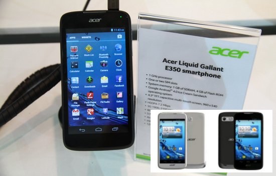 harga android acer gallant duo e350