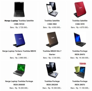 Harga Laptop Toshiba Terbaru